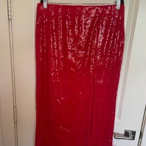 NWOT Women’s Sequin Midi Skirt with Slit